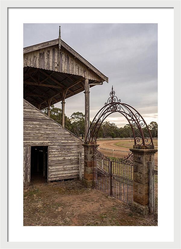 Old Barn Entrance With Iron Gate