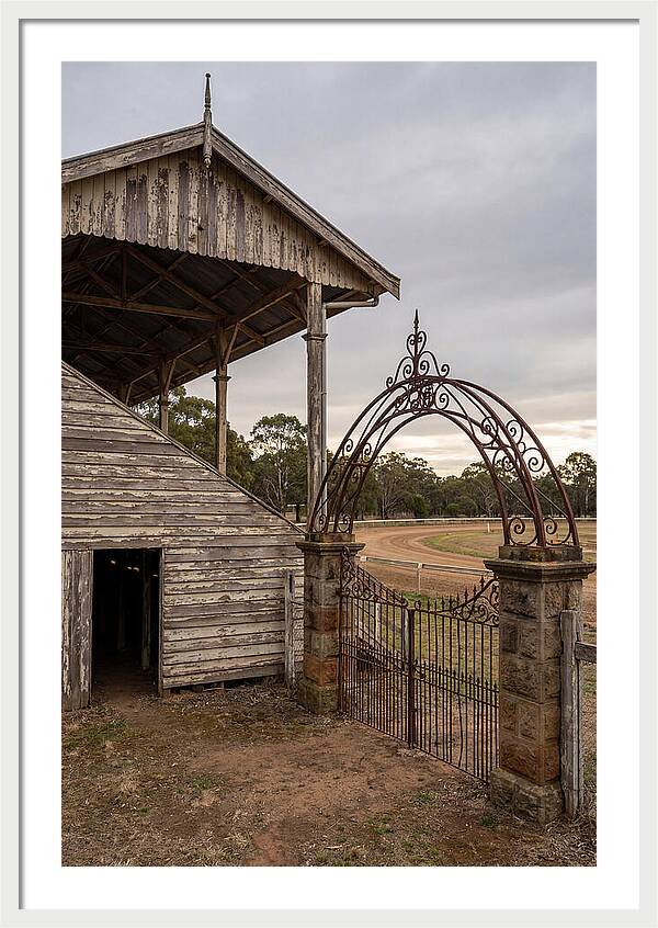 Old Barn Entrance With Iron Gate