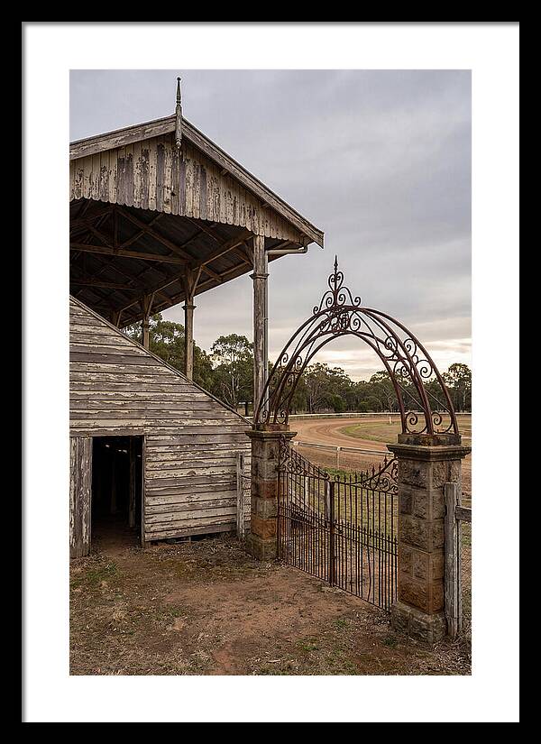 Old Barn Entrance With Iron Gate