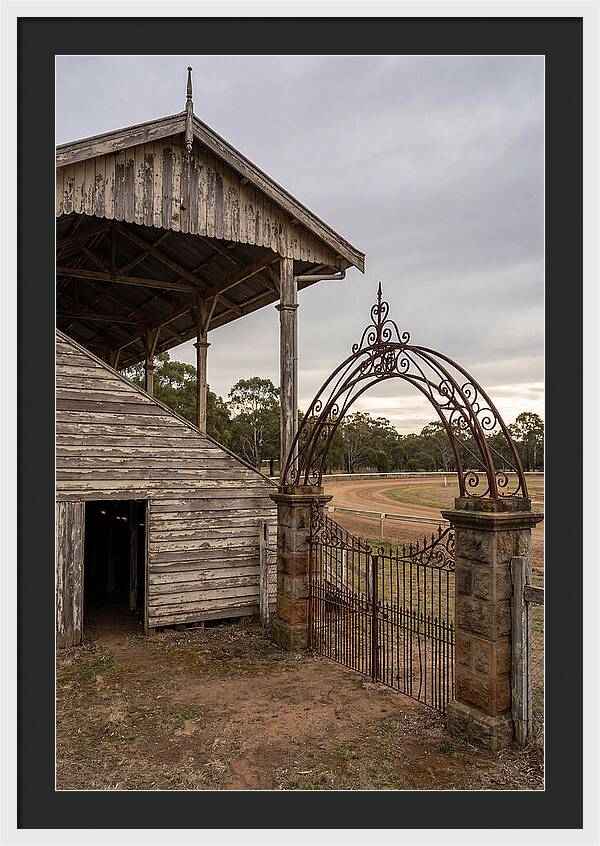 Old Barn Entrance With Iron Gate