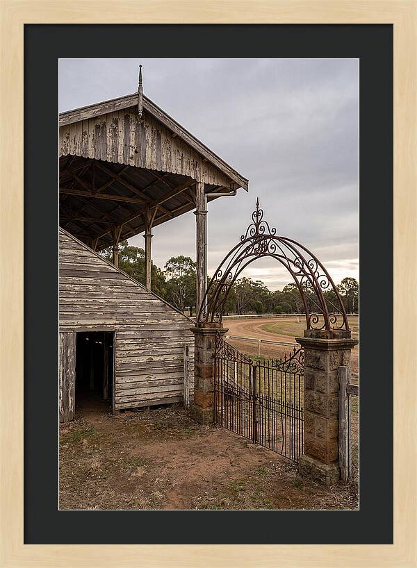 Old Barn Entrance With Iron Gate