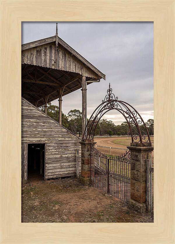 Old Barn Entrance With Iron Gate