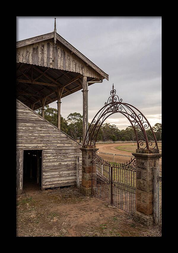 Old Barn Entrance With Iron Gate