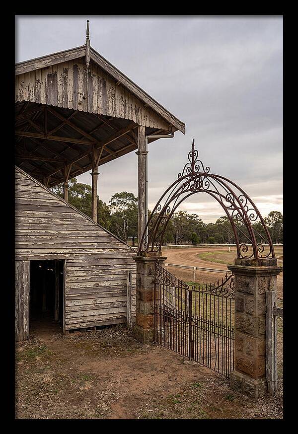 Old Barn Entrance With Iron Gate