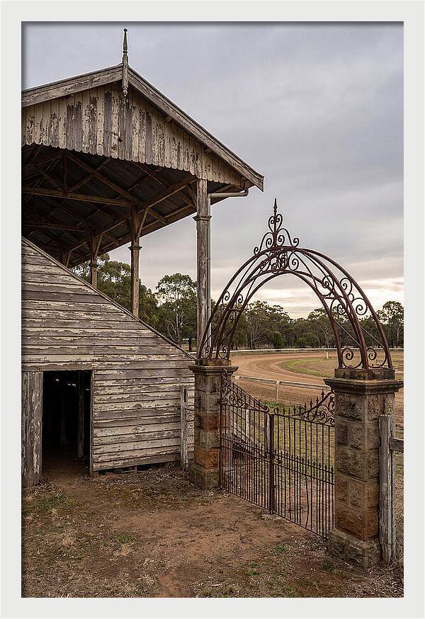 Old Barn Entrance With Iron Gate