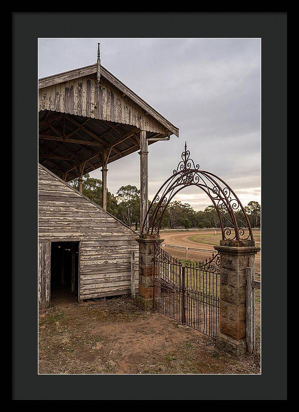 Old Barn Entrance With Iron Gate
