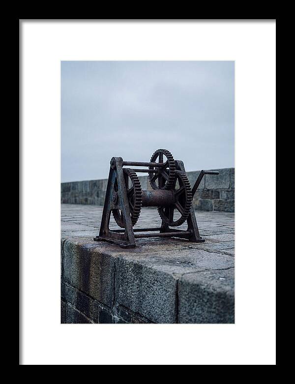 Old Boat Winch On Quay