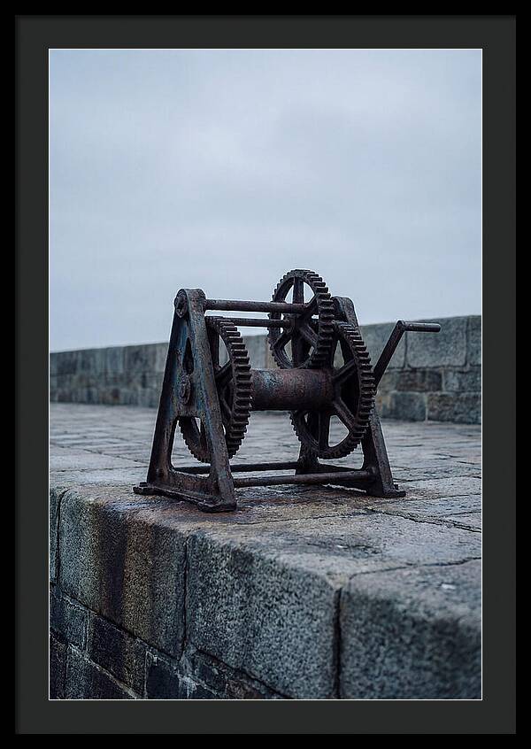 Old Boat Winch On Quay