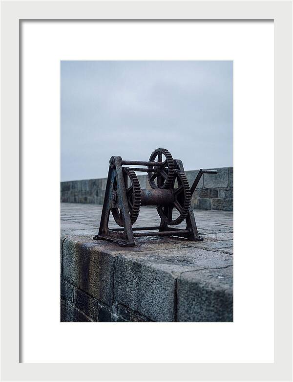 Old Boat Winch On Quay