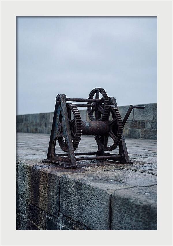 Old Boat Winch On Quay