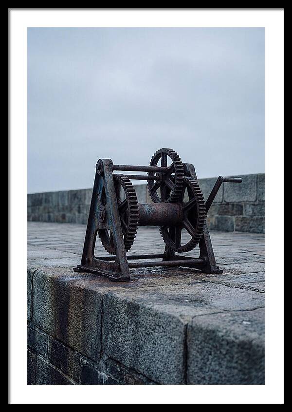 Old Boat Winch On Quay