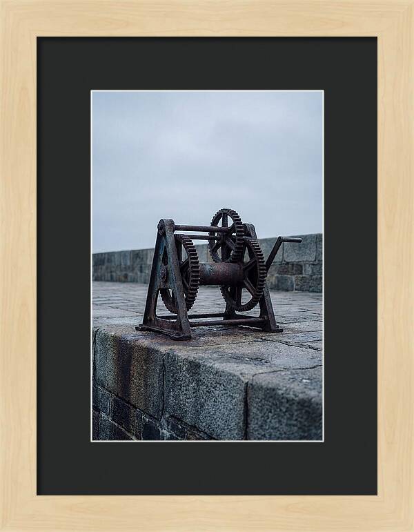 Old Boat Winch On Quay