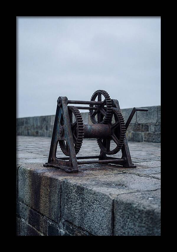 Old Boat Winch On Quay