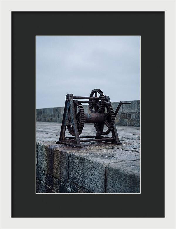Old Boat Winch On Quay