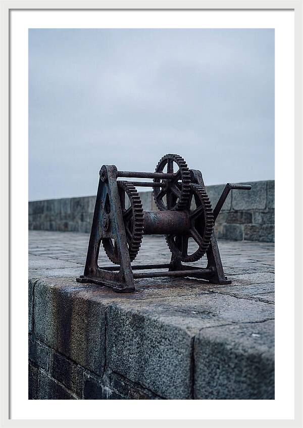 Old Boat Winch On Quay