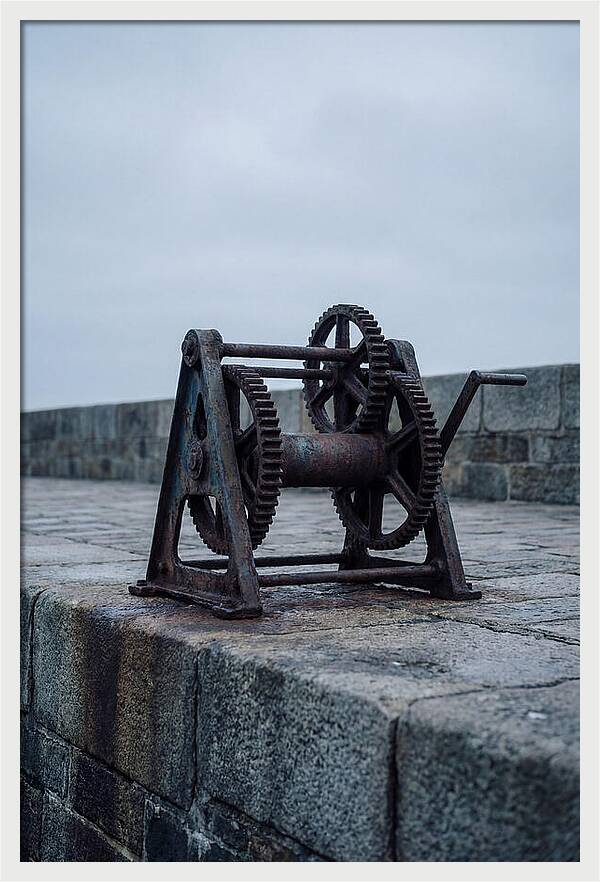 Old Boat Winch On Quay
