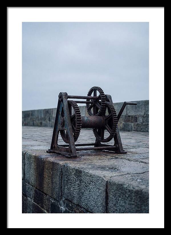 Old Boat Winch On Quay