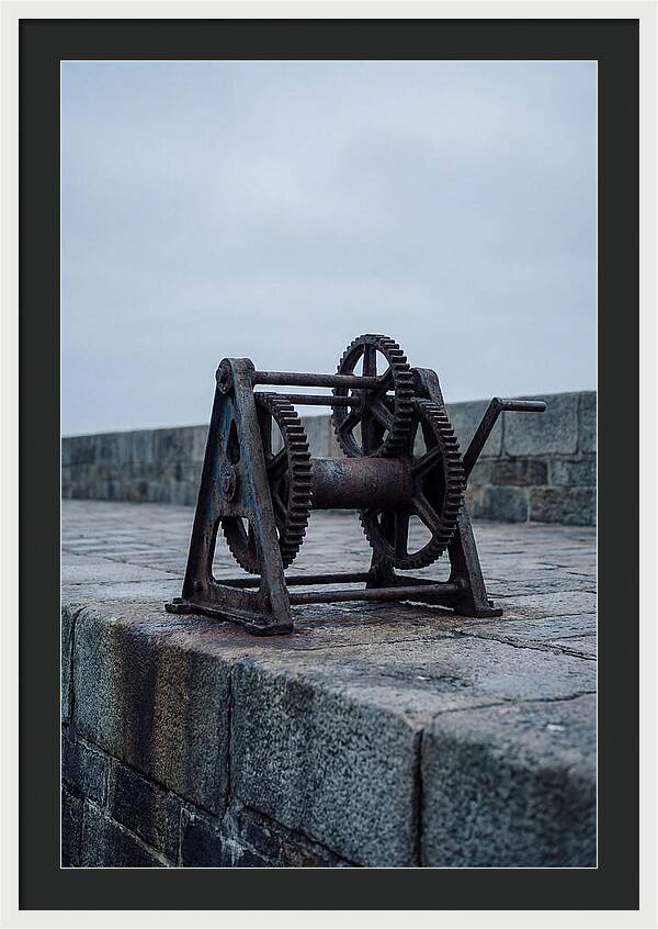 Old Boat Winch On Quay
