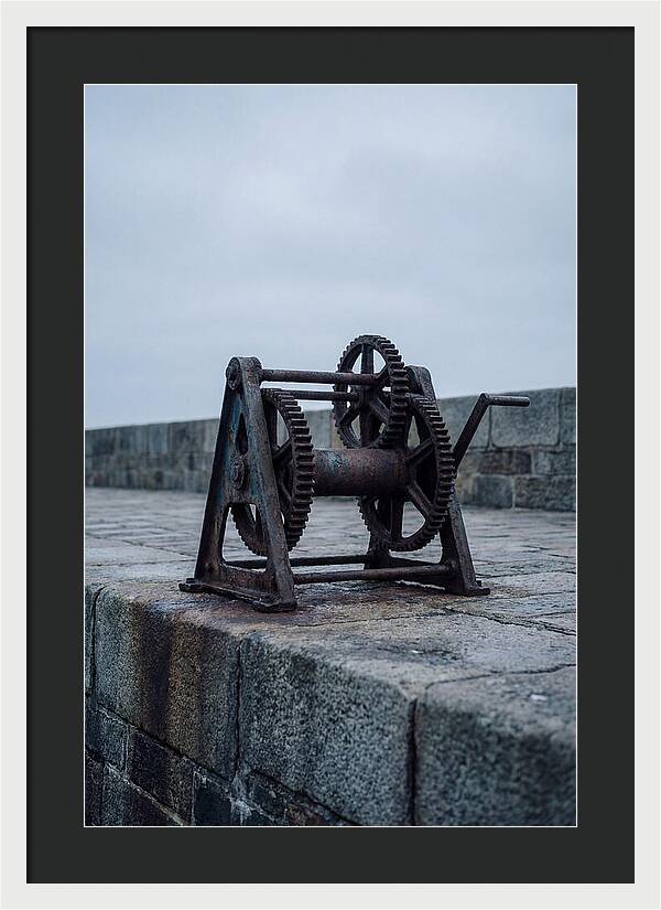 Old Boat Winch On Quay