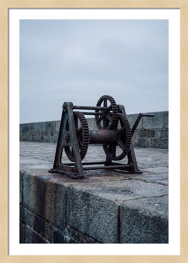 Old Boat Winch On Quay