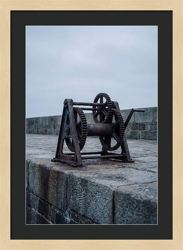 Old Boat Winch On Quay