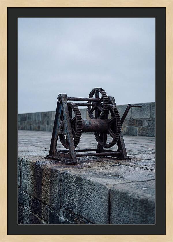 Old Boat Winch On Quay