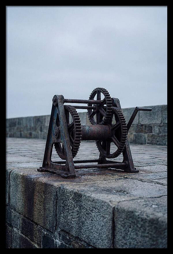 Old Boat Winch On Quay