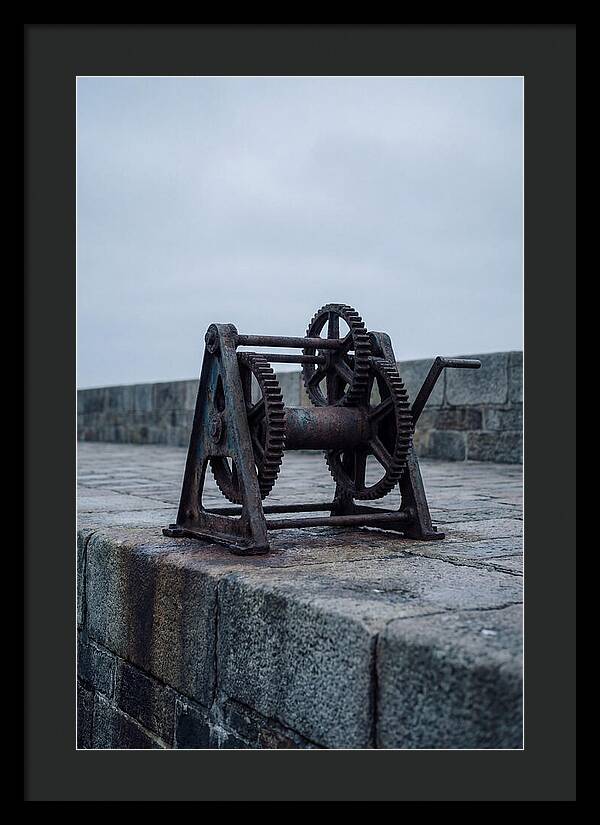 Old Boat Winch On Quay