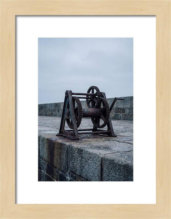 Old Boat Winch On Quay