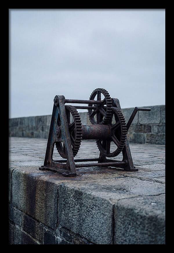 Old Boat Winch On Quay