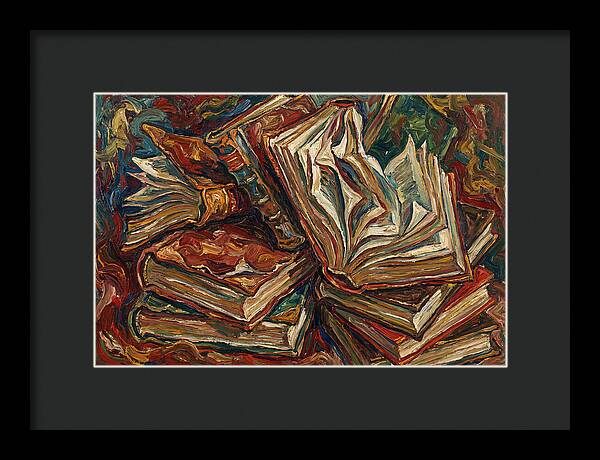 Old Books In Expressionist Style