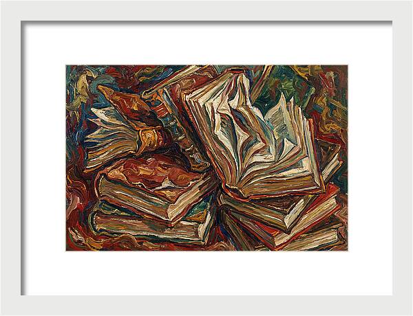 Old Books In Expressionist Style