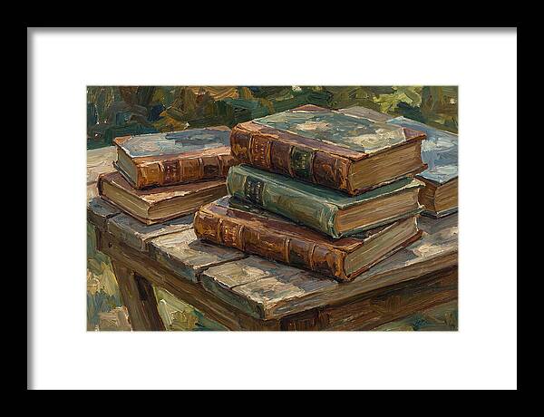 Old Books On A Table