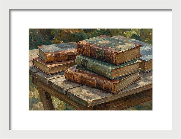 Old Books On A Table