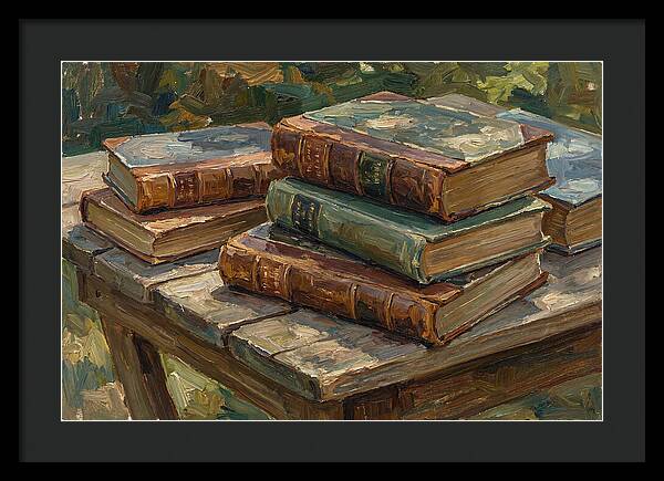 Old Books On A Table