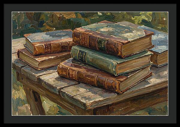 Old Books On A Table