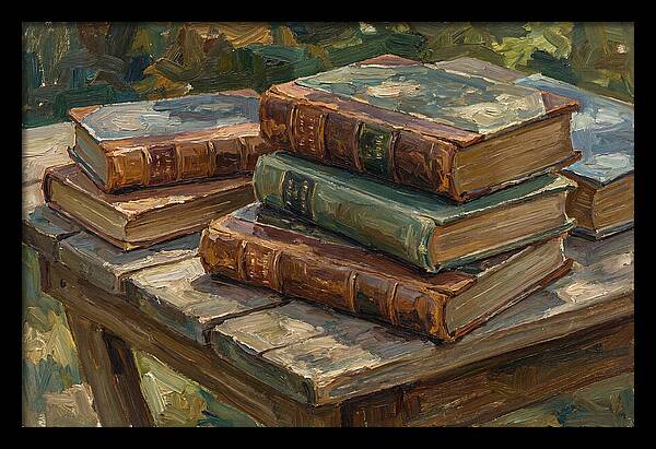 Old Books On A Table