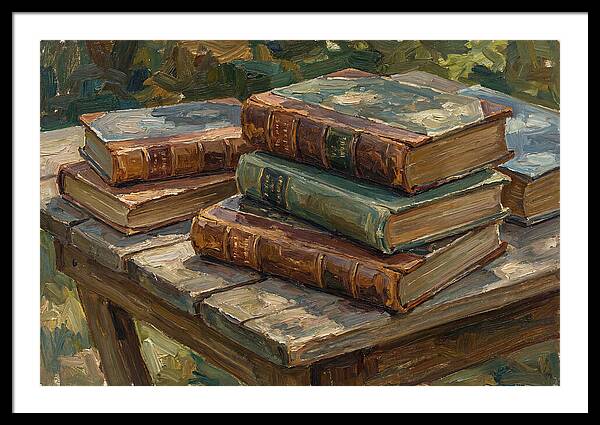 Old Books On A Table