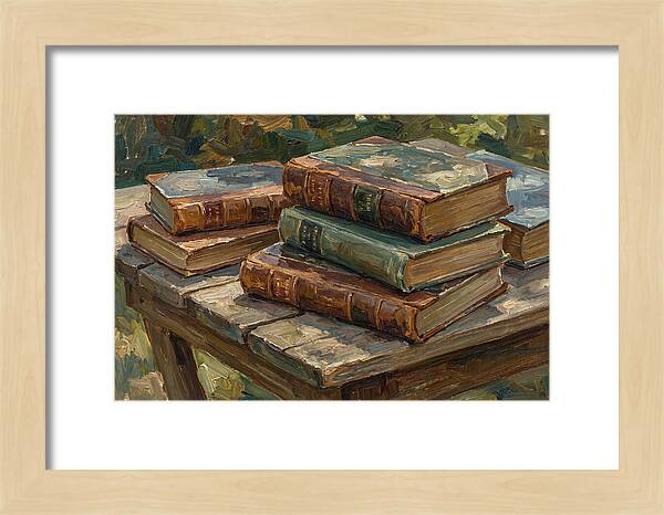 Old Books On A Table