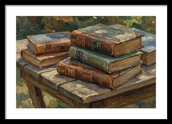 Old Books On A Table