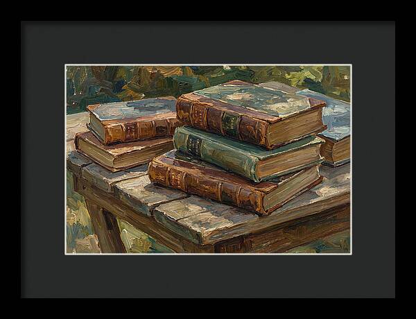 Old Books On A Table