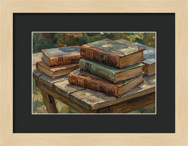 Old Books On A Table