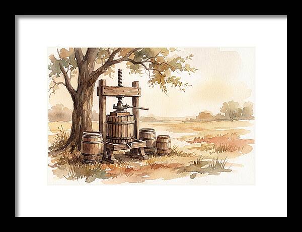 Old Cider Press Under The Tree