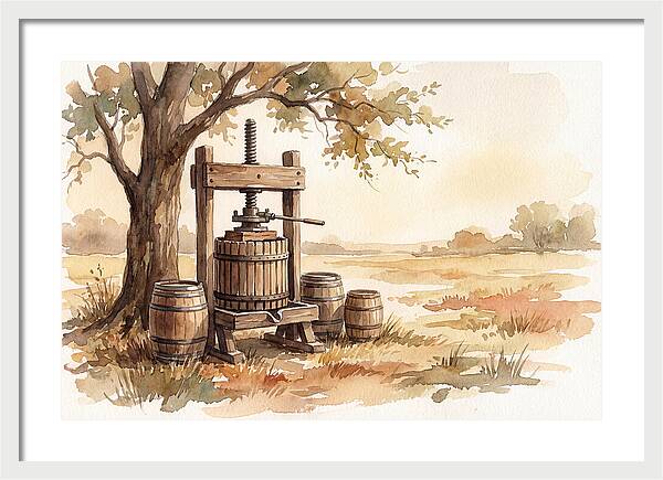 Old Cider Press Under The Tree