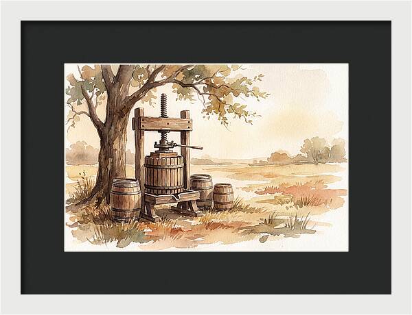 Old Cider Press Under The Tree