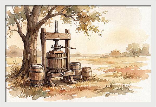 Old Cider Press Under The Tree