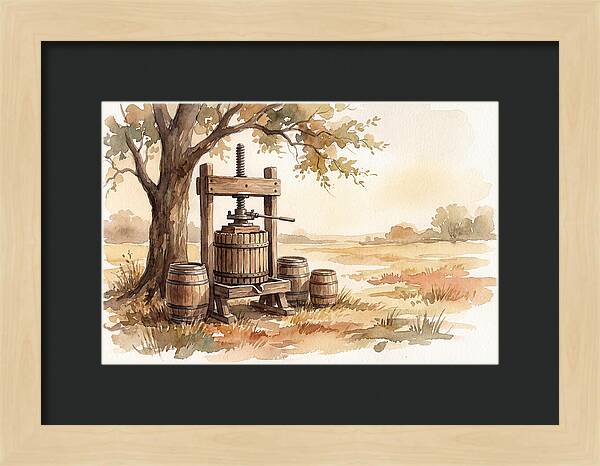 Old Cider Press Under The Tree
