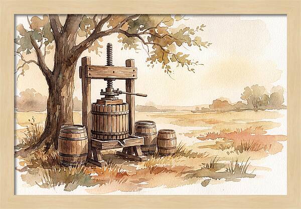 Old Cider Press Under The Tree