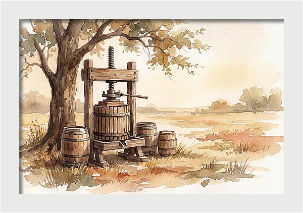 Old Cider Press Under The Tree