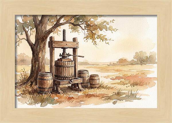 Old Cider Press Under The Tree
